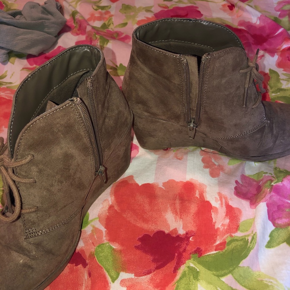 Tan Booties - Picture 2 of 6